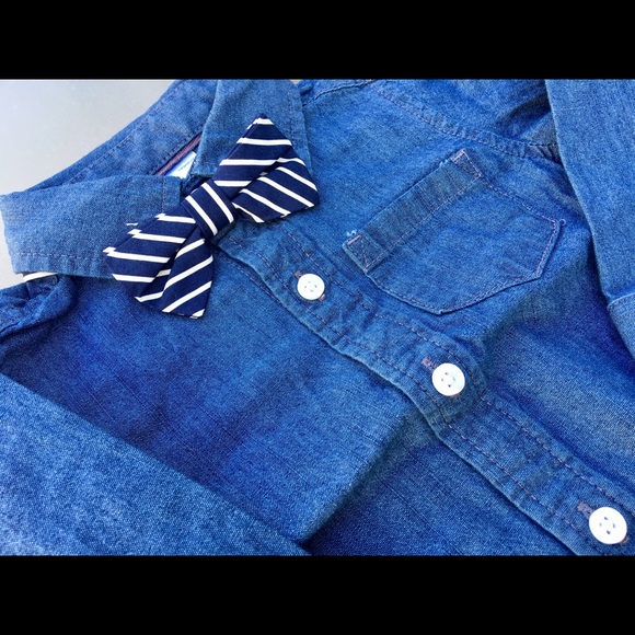 3-PC bodysuit, Pants & bowtie Set 👶 - Picture 4 of 8